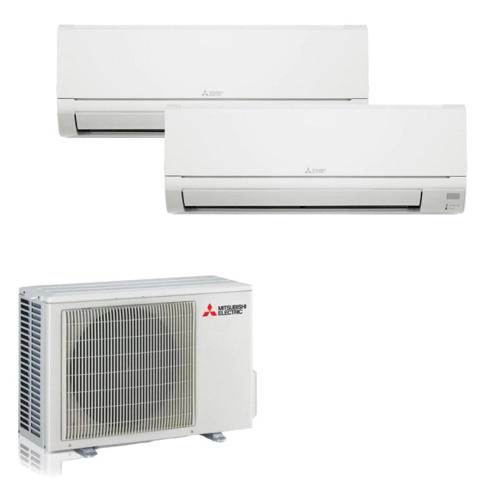 Aire acondicionado fijo Mitsubishi Dw bi-split 9000+12000 BTU clase A++/A+