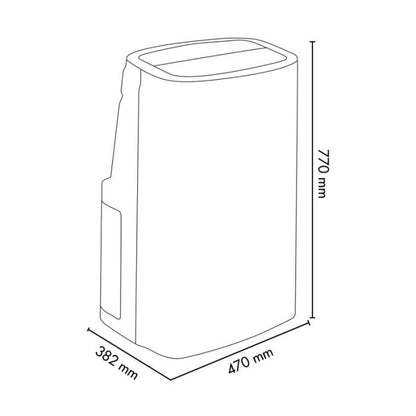 Aire acondicionado portátil Argo Odin Plus bomba de calor y Wifi 13000 BTU/H