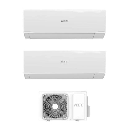 Aire acondicionado fijo HEC bi-split 9000+12000 BTU clase A++/A+