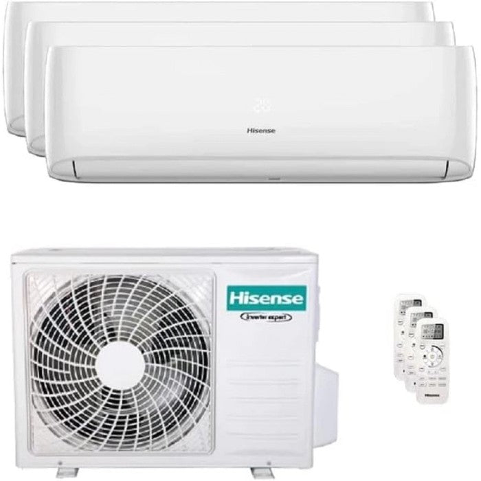 Climatizador fijo Hisense Trialsplit 9+9+12 BTU UNI-AIR Wifi 6.2 kW A++/A+