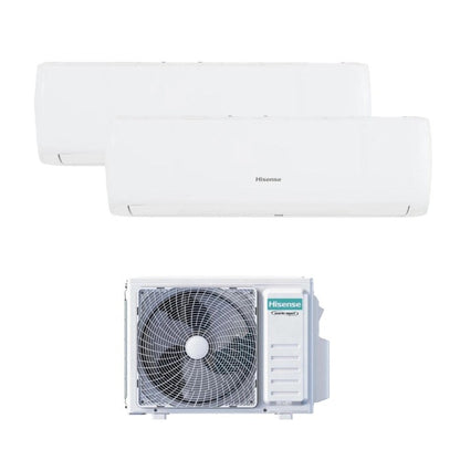 Climatizador fijo Hisense bi-split 9000+12000 BTU UNI-AIR A++