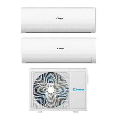 Aire acondicionado fijo Candy Pura bi-split 9000 + 12000 BTU clase A++/A+